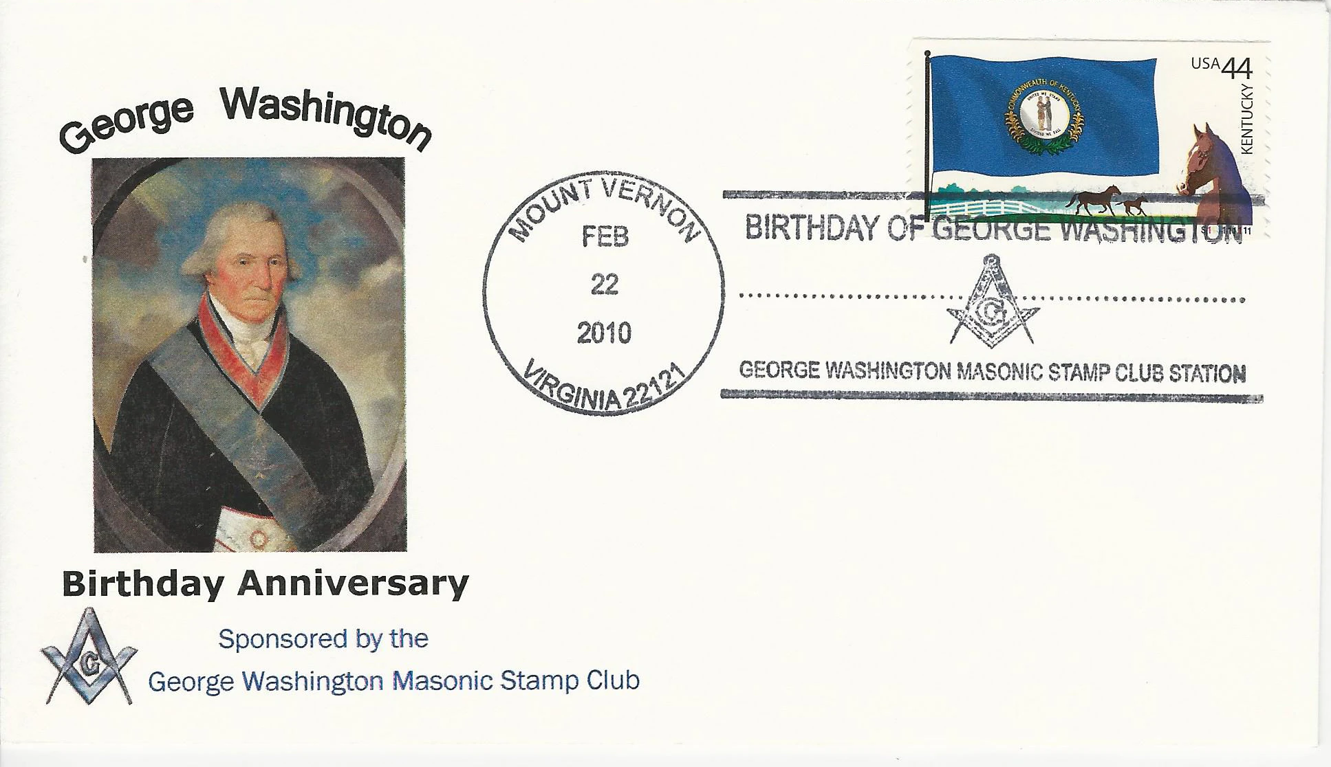 George Washington Brithday Postmark #1: Mount Vernon, VA&hellip;